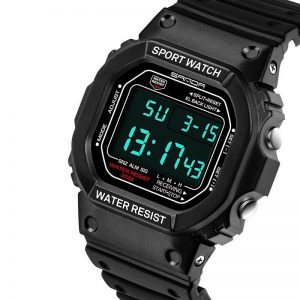 Reloj Sanda 329 Digital Tipo Militar Caballero color negro