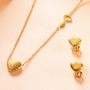 Conjunto mujer estilo TIF llave acero inoxidable