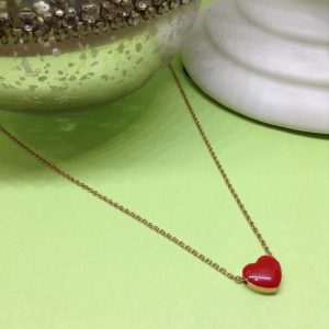 Collar mujer diseño corazon acero inoxidable