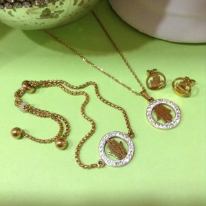Conjunto mujer acero inoxidable moda mano fatima