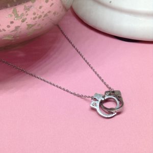 Collar mujer esposa mini tipo Cart acero inoxidable