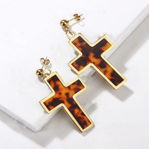 Aretes cruz carey