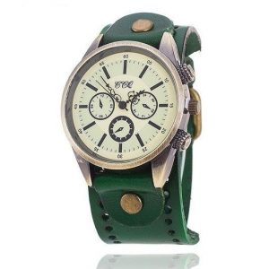 Reloj caballero CCQ vintage verde