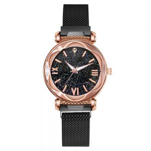 Reloj diamante magnetico negro