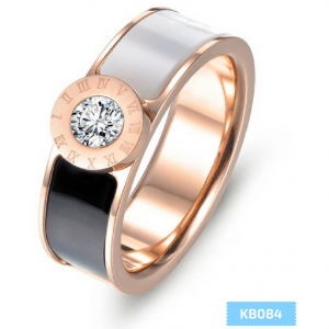 Anillo Resina diamante romanos replica Bvlgari