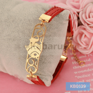 Pulsera cuero acero inoxidable kb139