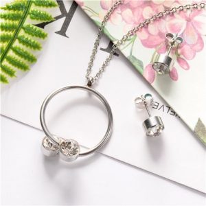 Conjunto de Collar y Aretes modelo kb226