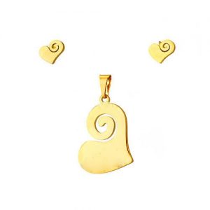 Aretes con dije modelo kb255