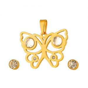 Aretes con dije modelo kb366