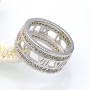 Anillo Vintage 925 romanos PLATA, replica Bvlgari