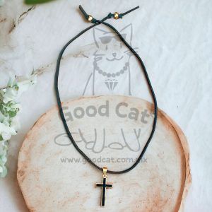 Choker cruz dorada AI 316L