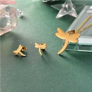 Conjunto collar y aretes modelo kb533A