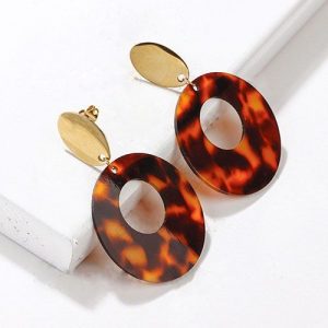 Aretes dorado carey