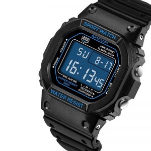 Reloj Sanda 329 Digital Tipo Militar Caballero color azul