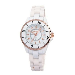 Reloj Skone Cerámica blanco