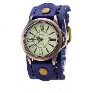 Reloj CCQ vint cuero azul jw0115