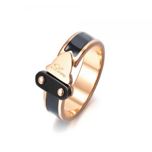 Anillo Love Cinturón,  Rosa Oro #6