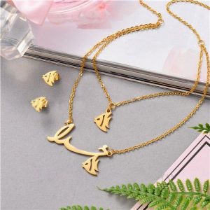 Aretes y collar kb148