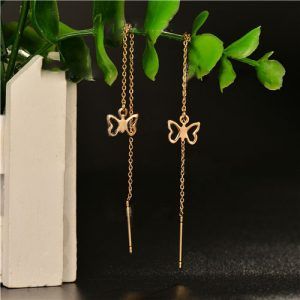 Aretes largos mariposa modelo kb314