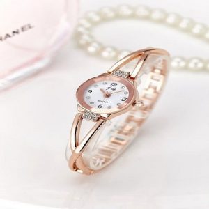 Reloj dama JW Brazalete rosa oro