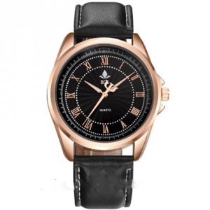 Reloj caballero BGG negro, dial negro