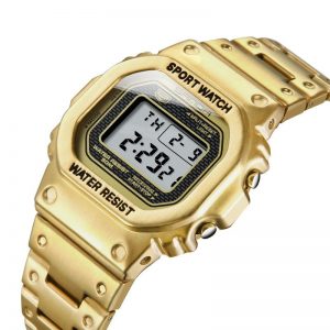 Reloj Sanda 390 dig sport acero dorado