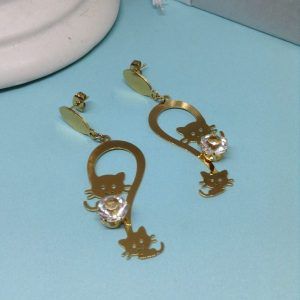 Aretes modelo gatos kb160