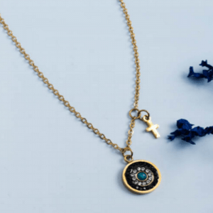 Collar ojo turco redondo