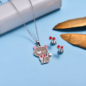 Conjunto para niñas moda gato