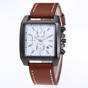 Reloj Caballero MW-055 color cafe dial blanco