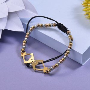 Pulsera de pez dorada