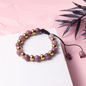 pulsera piedra morada
