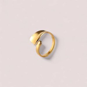 Anillos de Acero Inoxidable chapa oro 18k mod11747