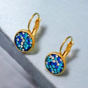 Aretes acero inoxidable 316l piedras mod11701