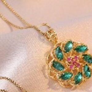 Collar dije giratorio verde mod 11788B