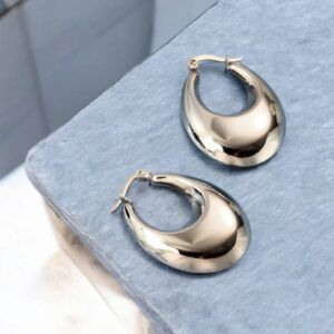 Aretes estilo minimalista Acero inoxidable mod11696