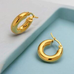 Aretes estilo minimalista acero inoxidable mod11703