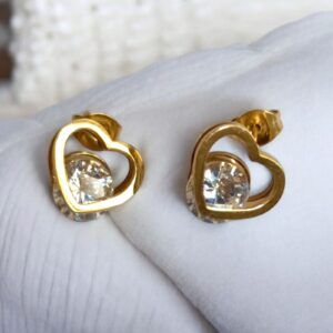 Aretes corazon acero inoxidable CH-O mod11814