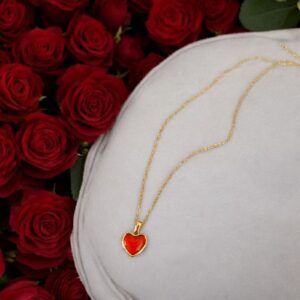 Collar corazon Acero inoxidable, CH-O 18K mod11832