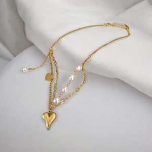 Collar corazon acero titanio mod11840