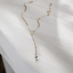 Collar San Benito acero inoxidable CH-O 18K