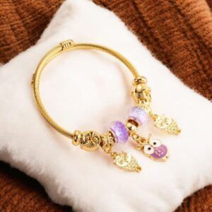 Pulsera acero inoxidable Chapado en oro mod11855
