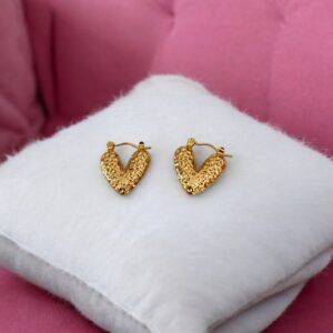 Aretes acero inoxidable chapado oro mod11859