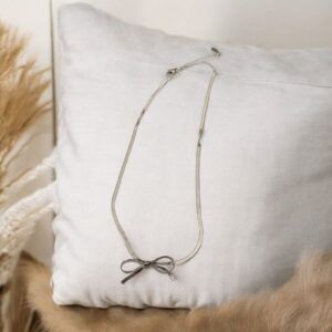 Collar moño acero inoxidable mod11864
