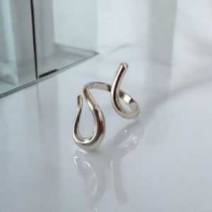 Anillo Acero Inoxidable CH-O 18k mod11895