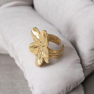 Anillo Acero Inoxidable CH-O 18k mod11900