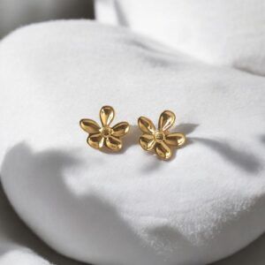 Aretes acero inoxidable flor mod11909