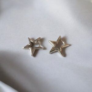 Aretes estrella acero titanio mod11926