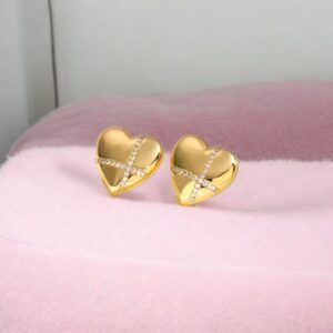 Aretes corazon acero titanio mod11933