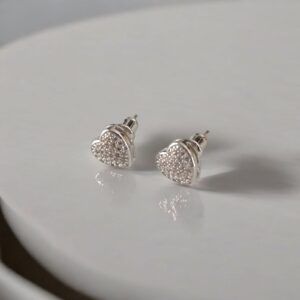 Aretes corazon Acero Circón mod11910